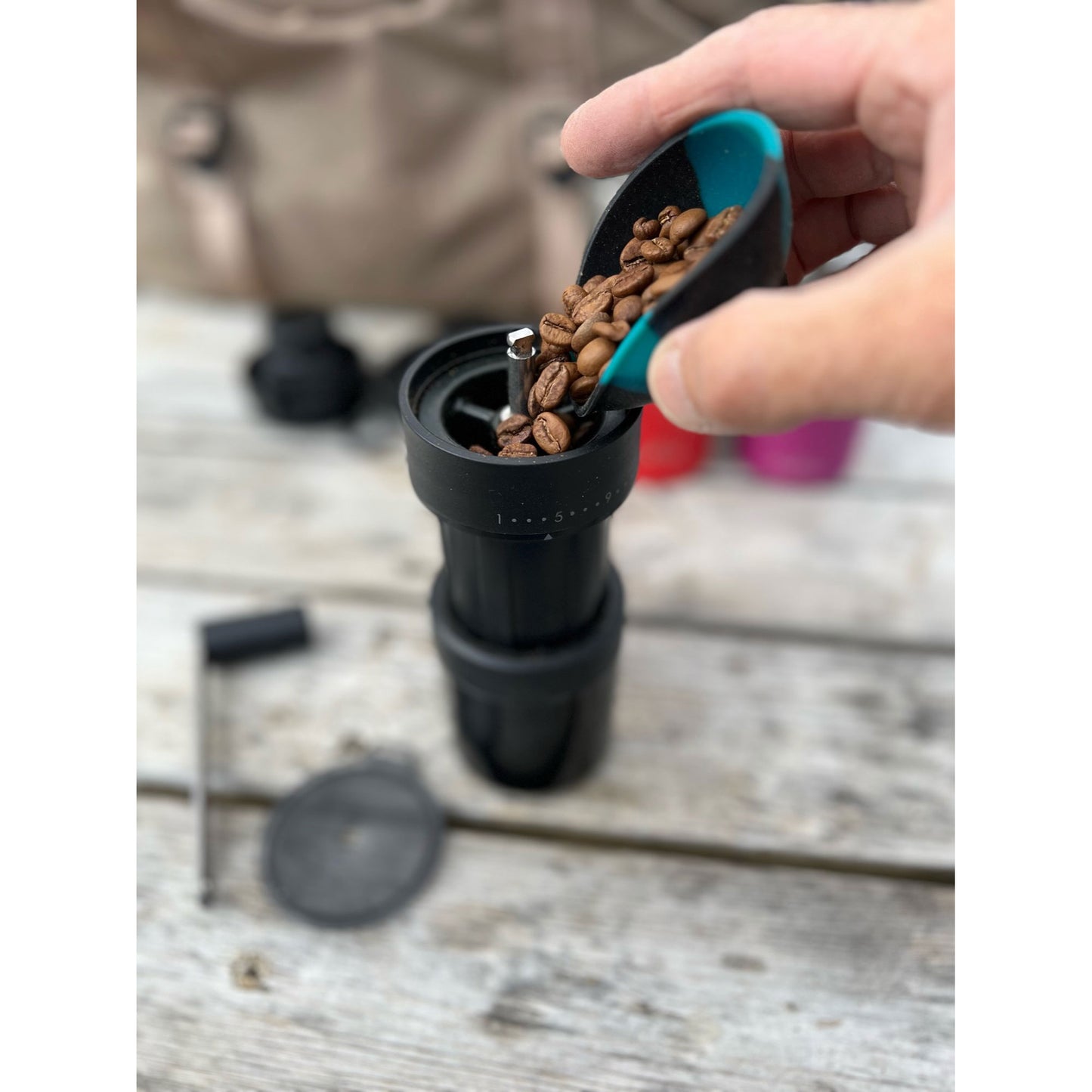 Robusta draagbare koffie grinder