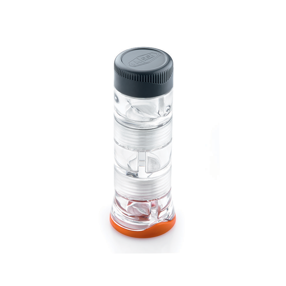 Spice Missile - Compacte en waterdichte kruidenhouder met meerdere compartimenten, ideaal voor outdoor koken.