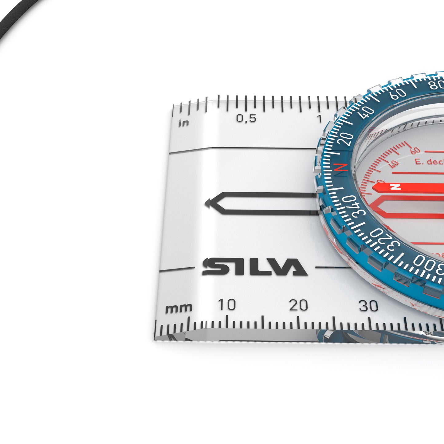 Silva Starter 1-2-3 kompas - Eenvoudig te gebruiken kompas, ideaal voor beginners en outdooravonturiers die zich willen oriënteren op landkaarten.