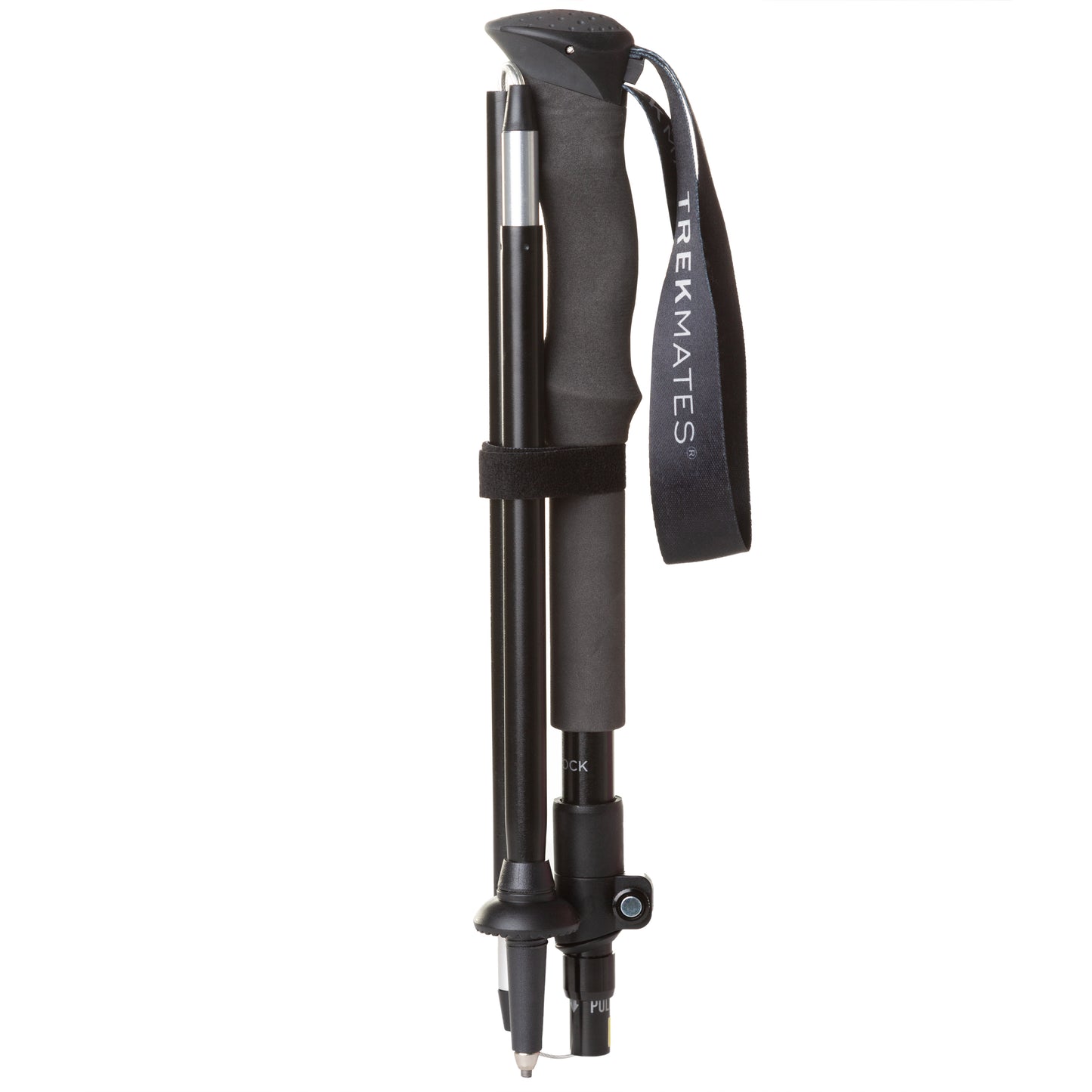 Vouwsluiting trekkingstok in zwart - Compact en opvouwbare trekkingstok, ideaal voor het besparen van ruimte tijdens het reizen.