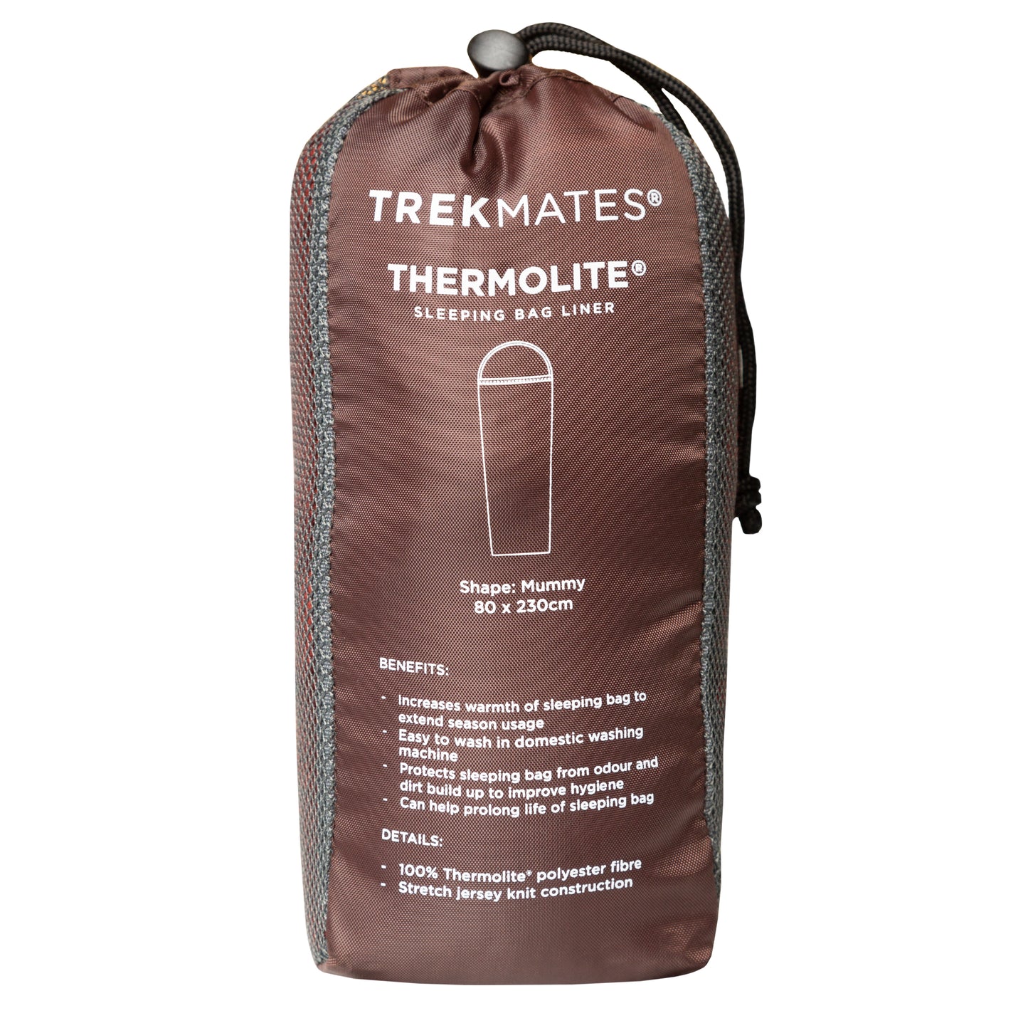 Thermolite slaapzakliner in Chipotle - Lichtgewicht en isolerend voor extra comfort tijdens koude nachten in de natuur.