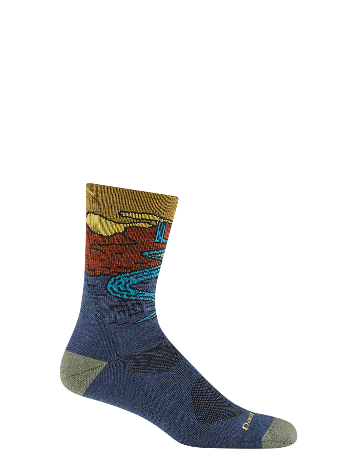 Chaussettes de randonnée pour homme - Micro Crew - Chasing Waterfalls