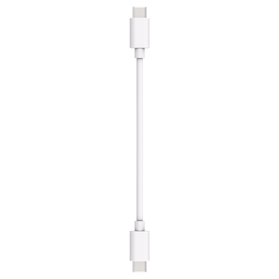 USB-C naar USB-C kabel 20 cm (wit) - Compacte kabel voor snel opladen en efficiënte gegevensoverdracht tussen USB-C apparaten.