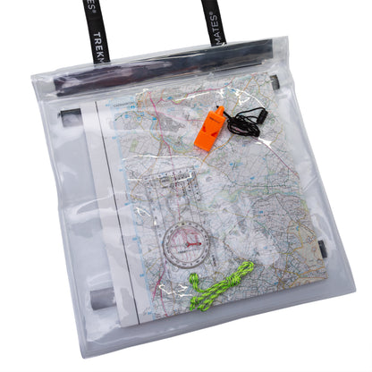 Waterdichte kaartenzakken set - Transparante hoesjes voor het veilig bewaren van kaarten tijdens outdooravonturen.