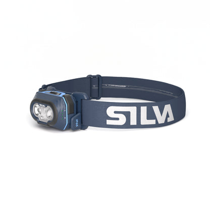 Silva Discover hoofdlamp - Krachtige en verstelbare hoofdlamp in blauw, perfect voor outdooractiviteiten en kamperen.