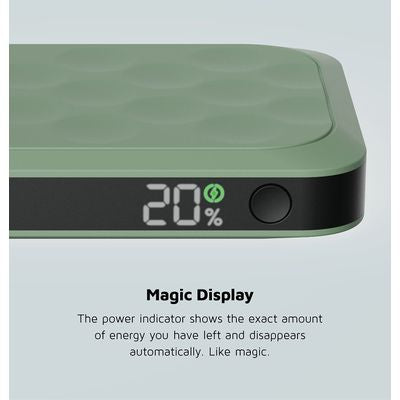 Xtorm Fuel Series 5 20W powerbank 10.000mAh (groen) - Duurzame powerbank met 2x USB-C en 1x USB-A poort, perfect voor het opladen van meerdere apparaten onderweg.